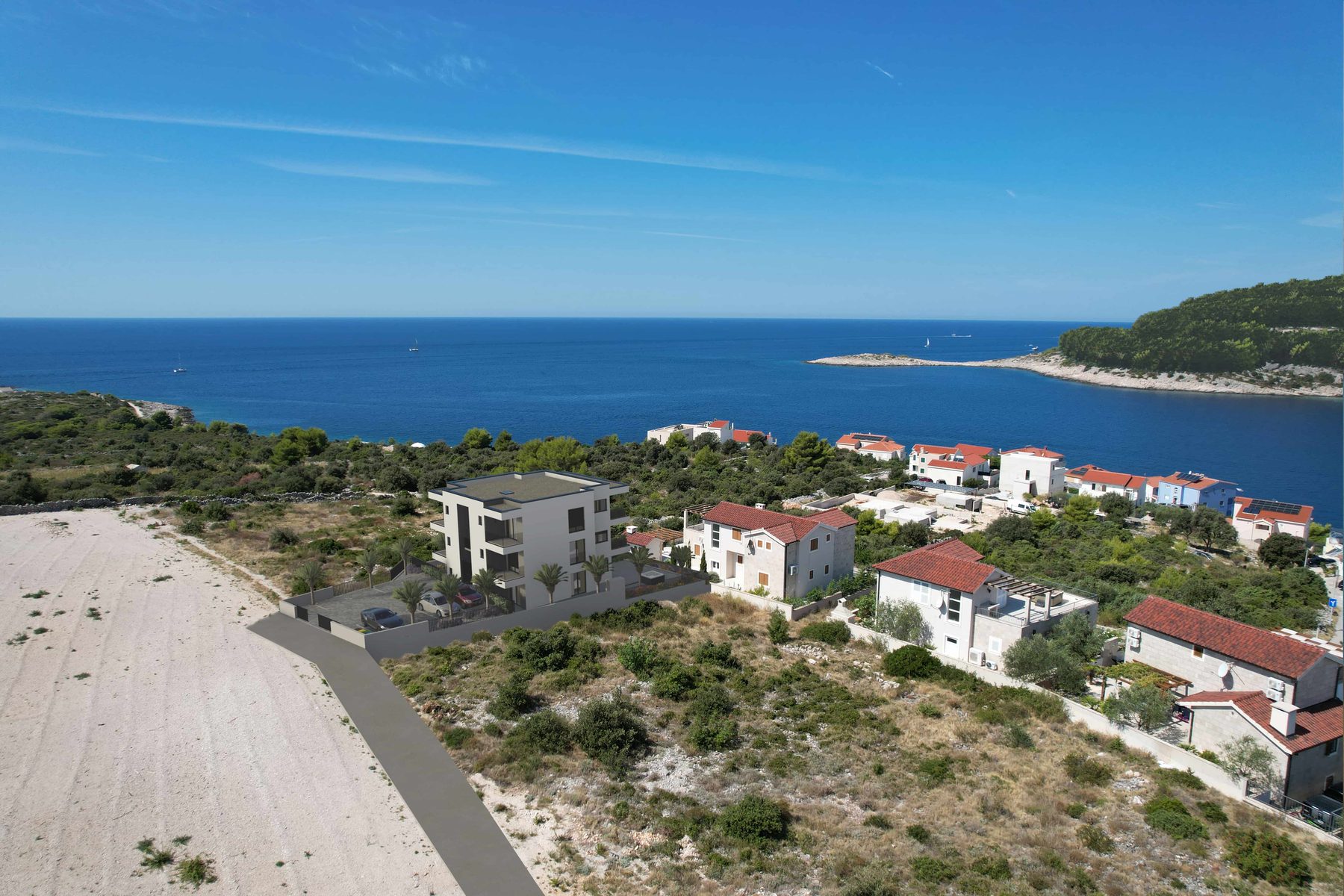 3D prikaz novogradnje Ražanj Stanovi u stvarnom prostoru — vizualizacija 8